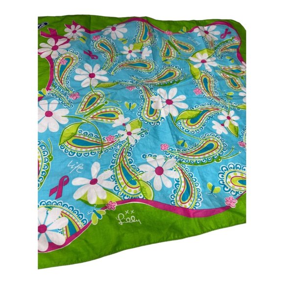 Lily Pulitzer‎ Breast Cancer Awareness Scarf - Picture 3 of 7